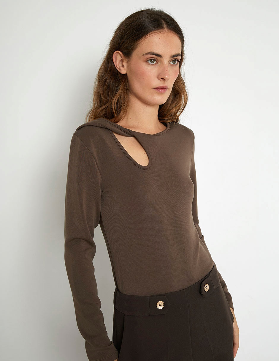 Blusa manga larga para mujer 4