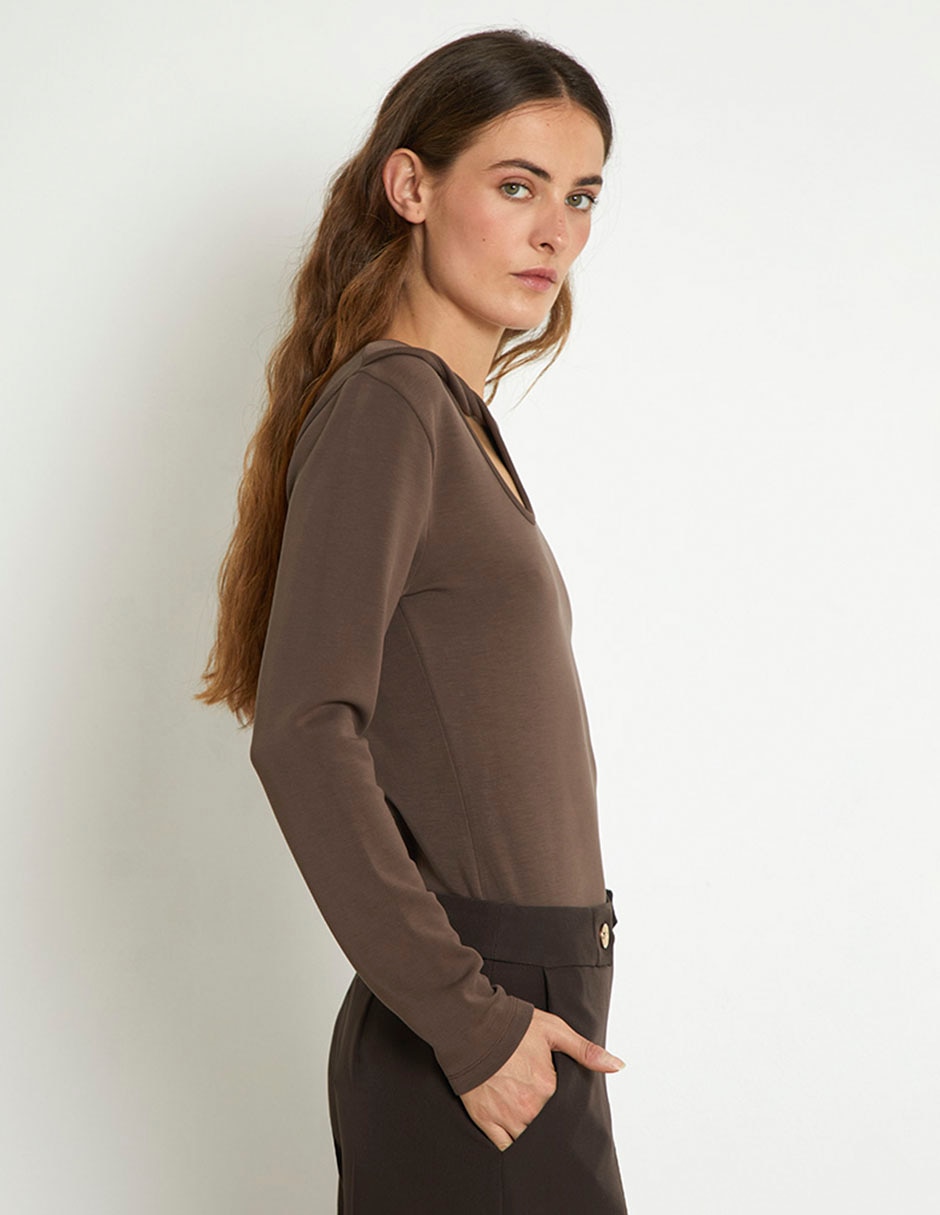 Blusa manga larga para mujer 5