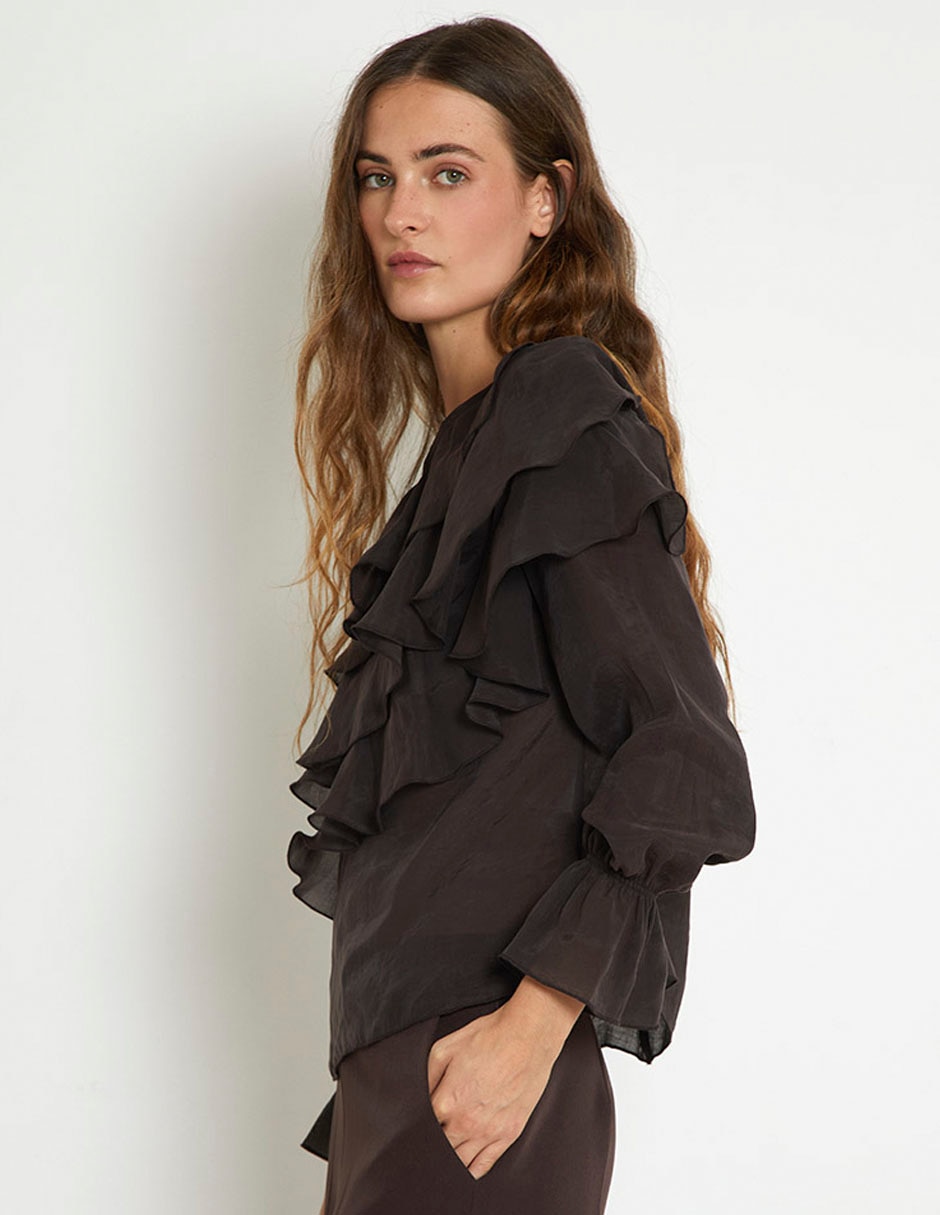 Blusa manga larga para mujer 5