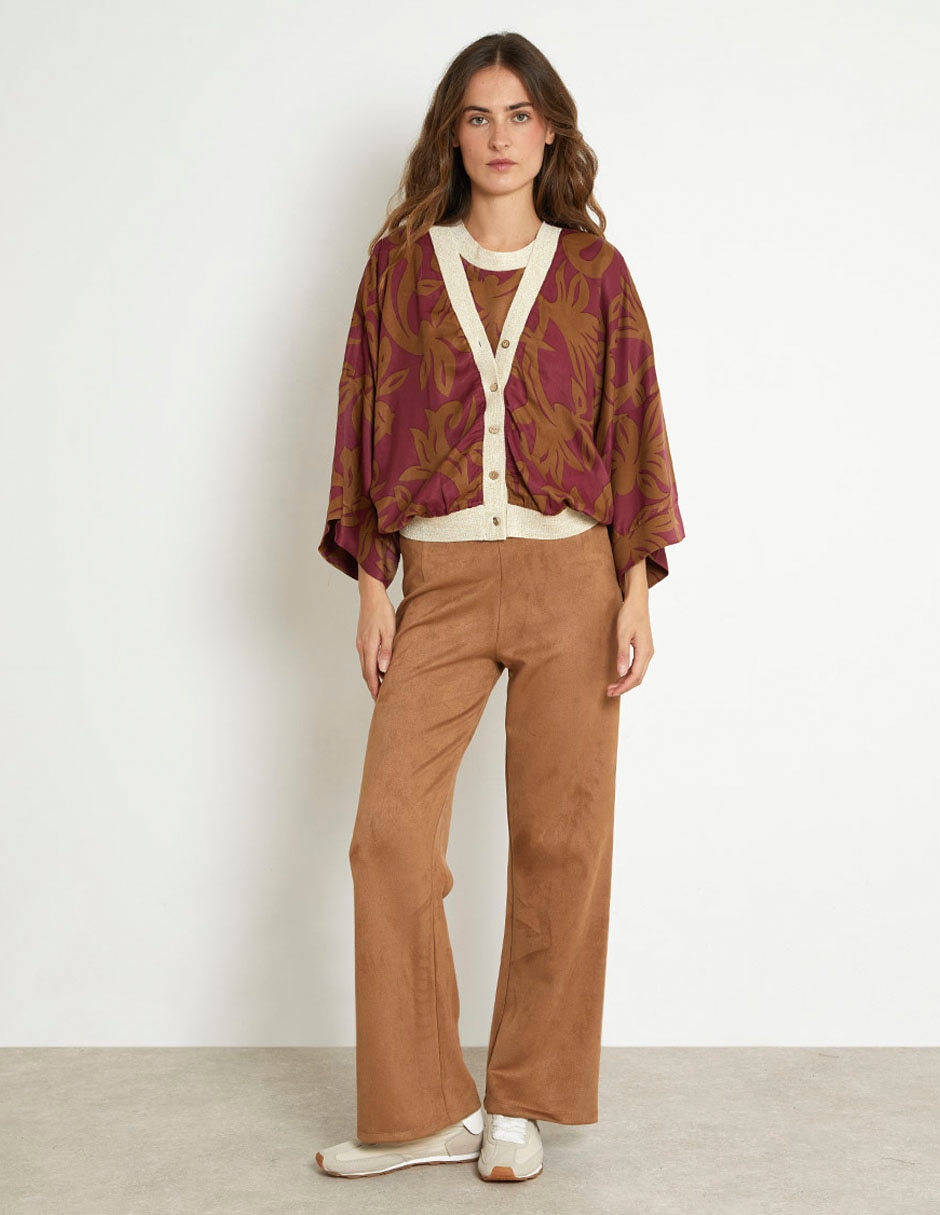 Suéter cuello V para mujer 3