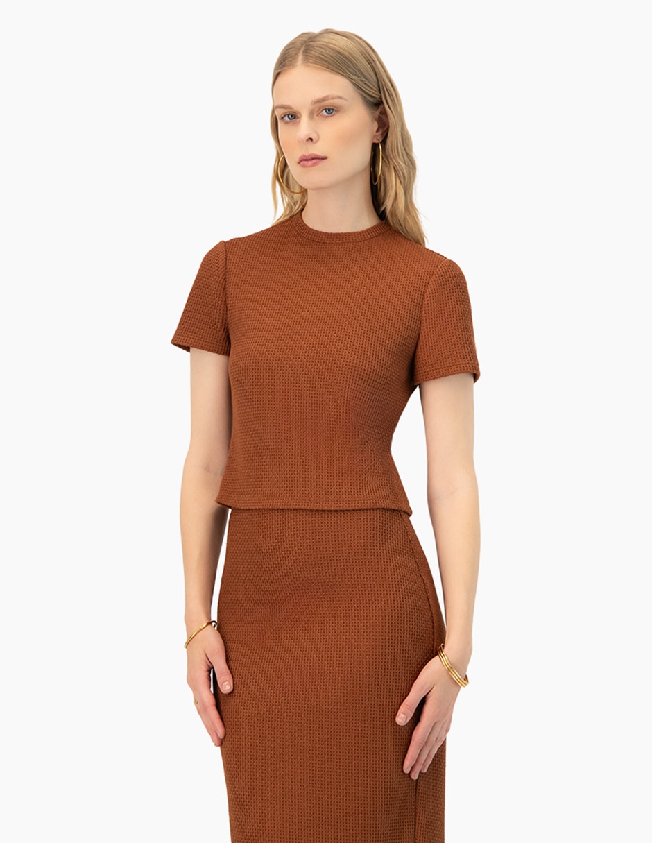 Blusa manga corta para mujer 9