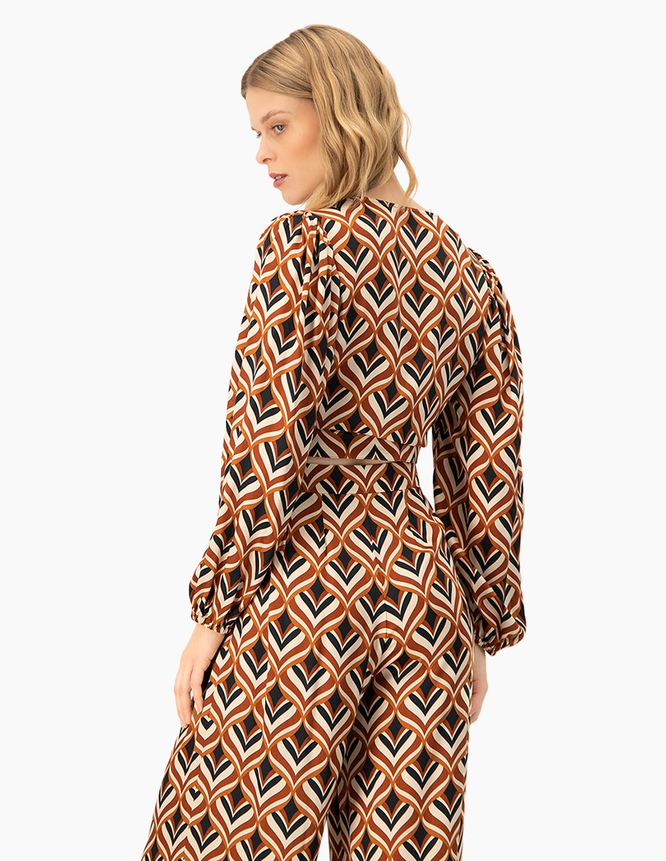 Blusa Ivonne manga larga para mujer