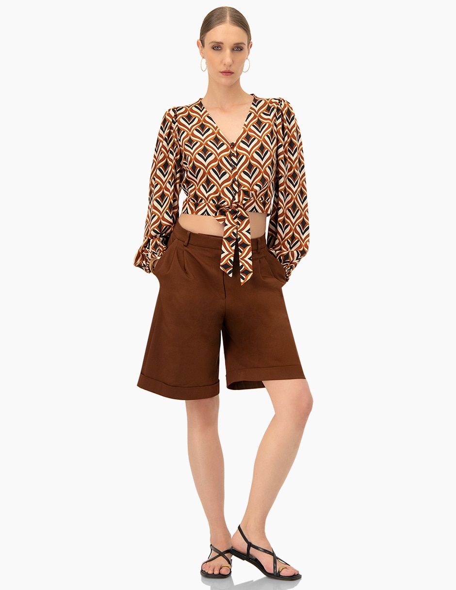Blusa Ivonne manga larga para mujer