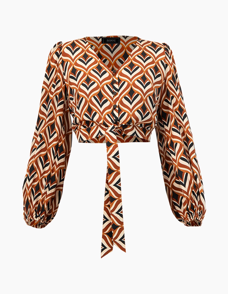 Blusa Ivonne manga larga para mujer