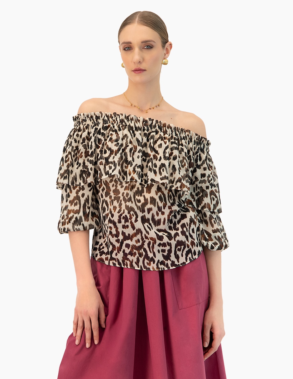 Blusa manga 3/4 para mujer 1