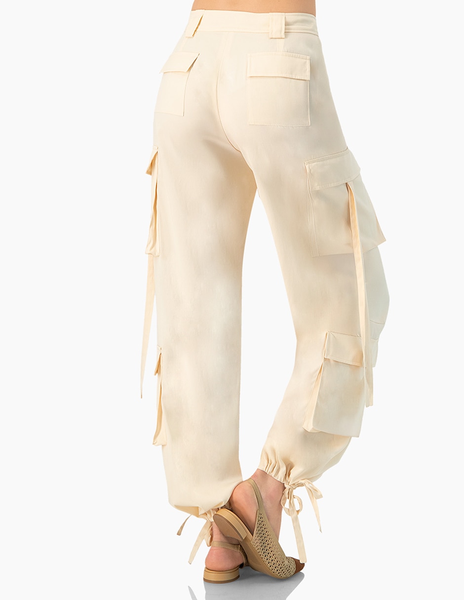 Pantalón cargo slim para mujer 3