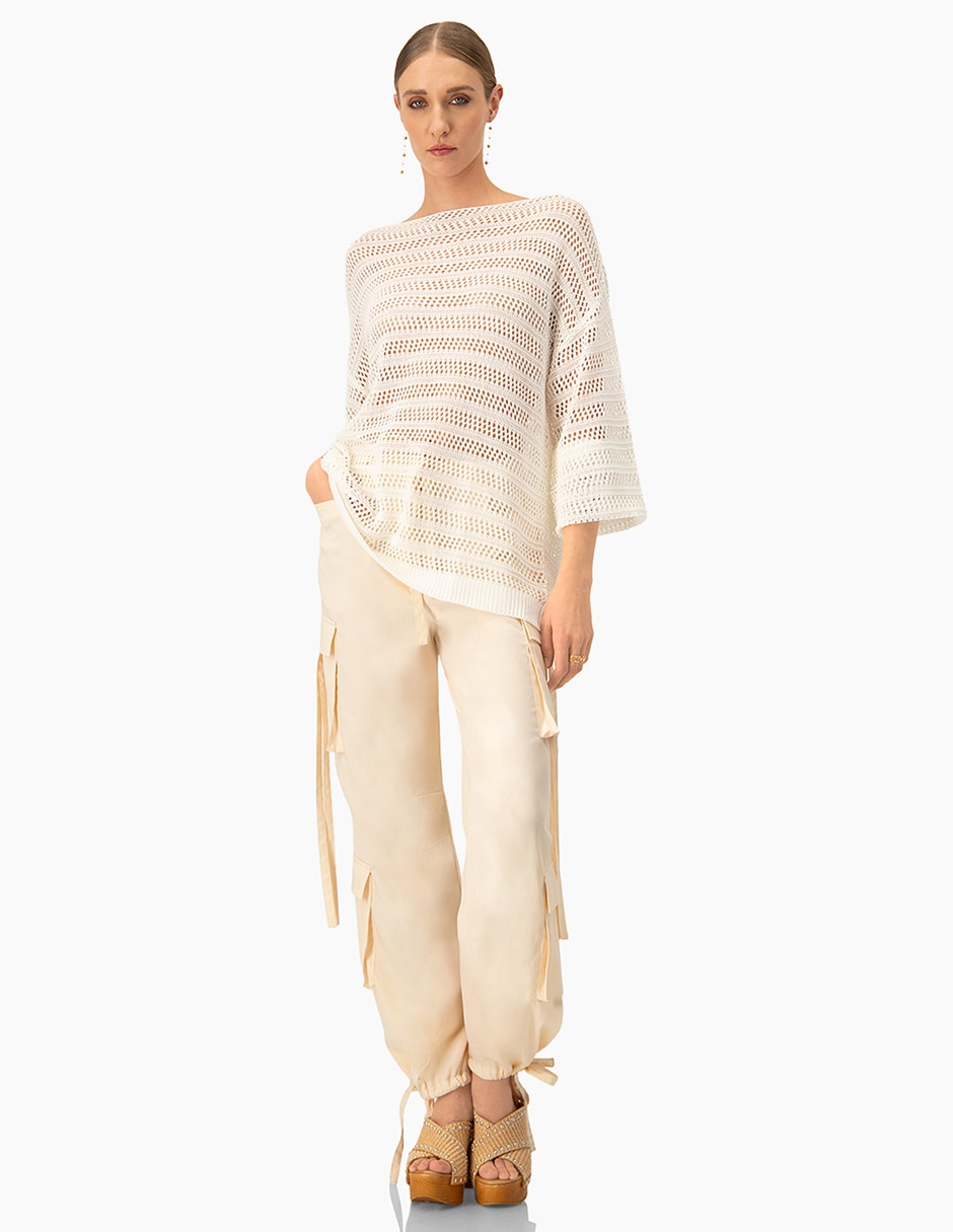 Pantalón cargo slim para mujer 6