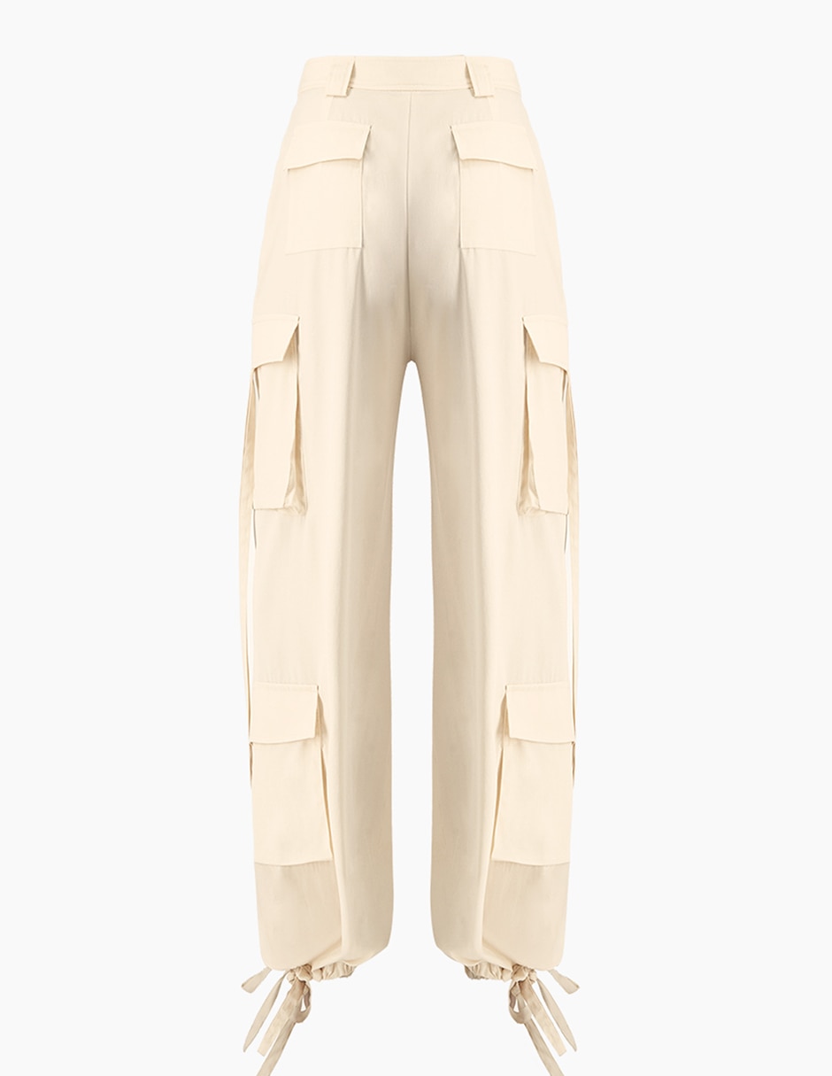 Pantalón cargo slim para mujer 8