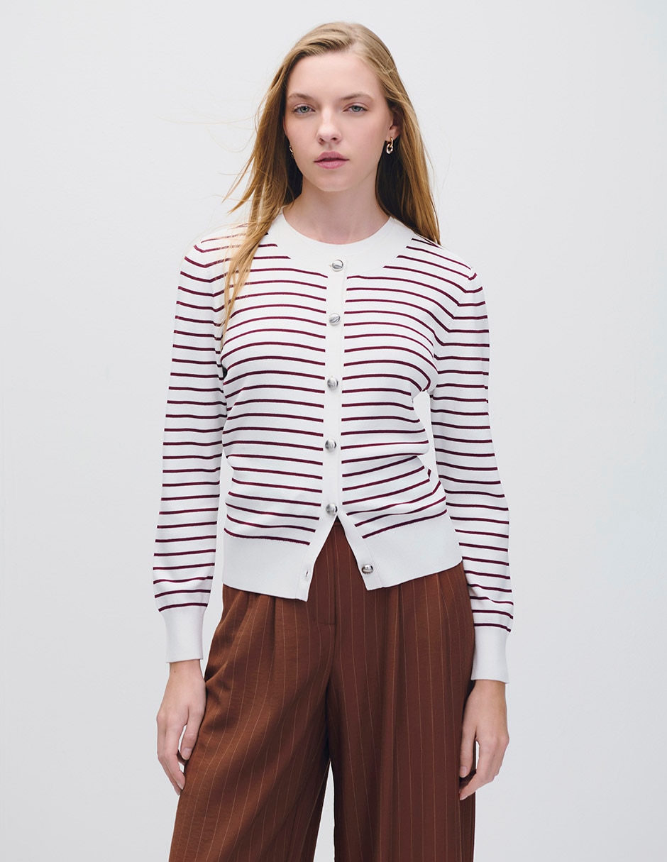 Suéter cuello redondo para mujer 1