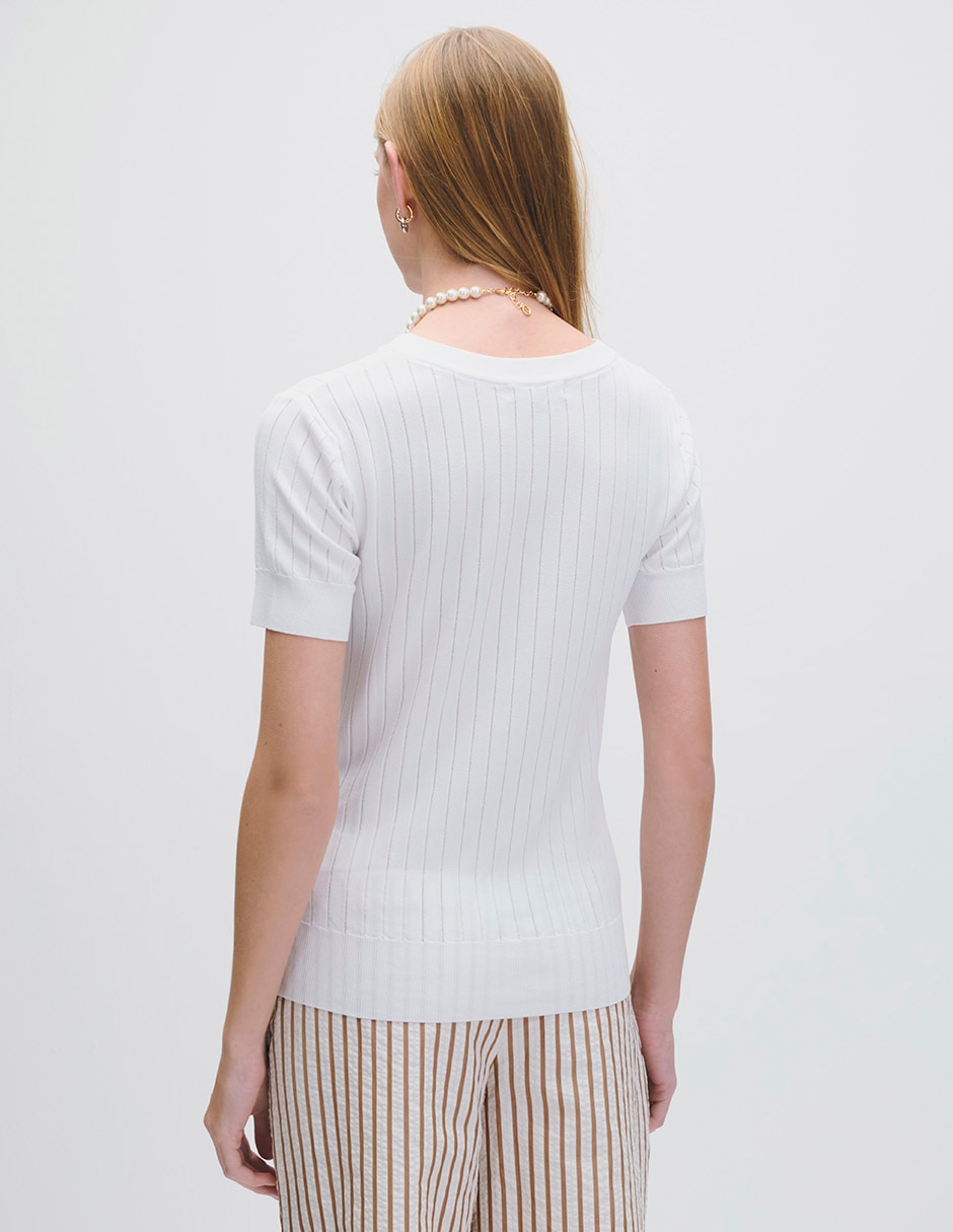 Blusa riva manga corta para mujer
