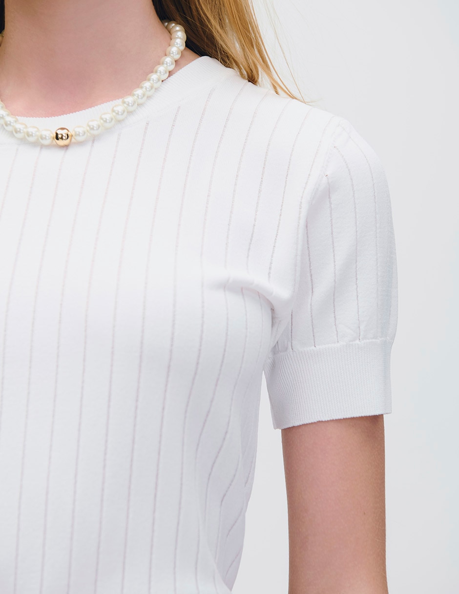 Blusa riva manga corta para mujer