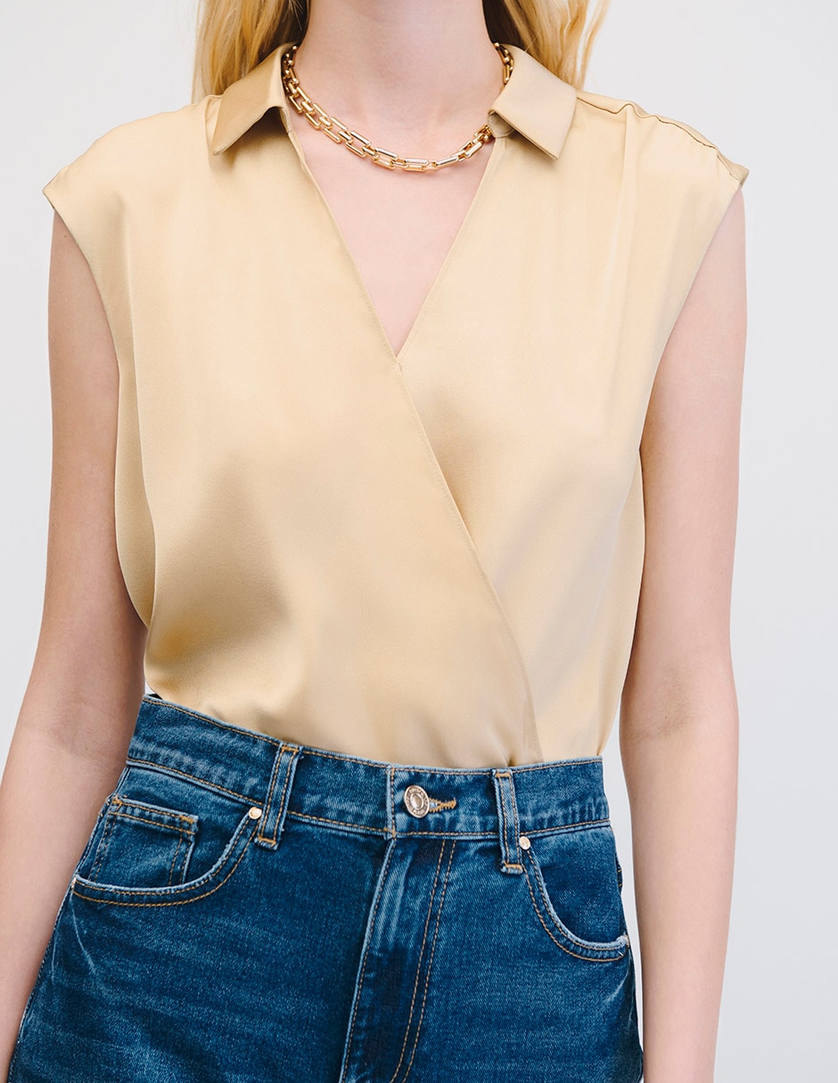Blusa envolvente para mujer 7