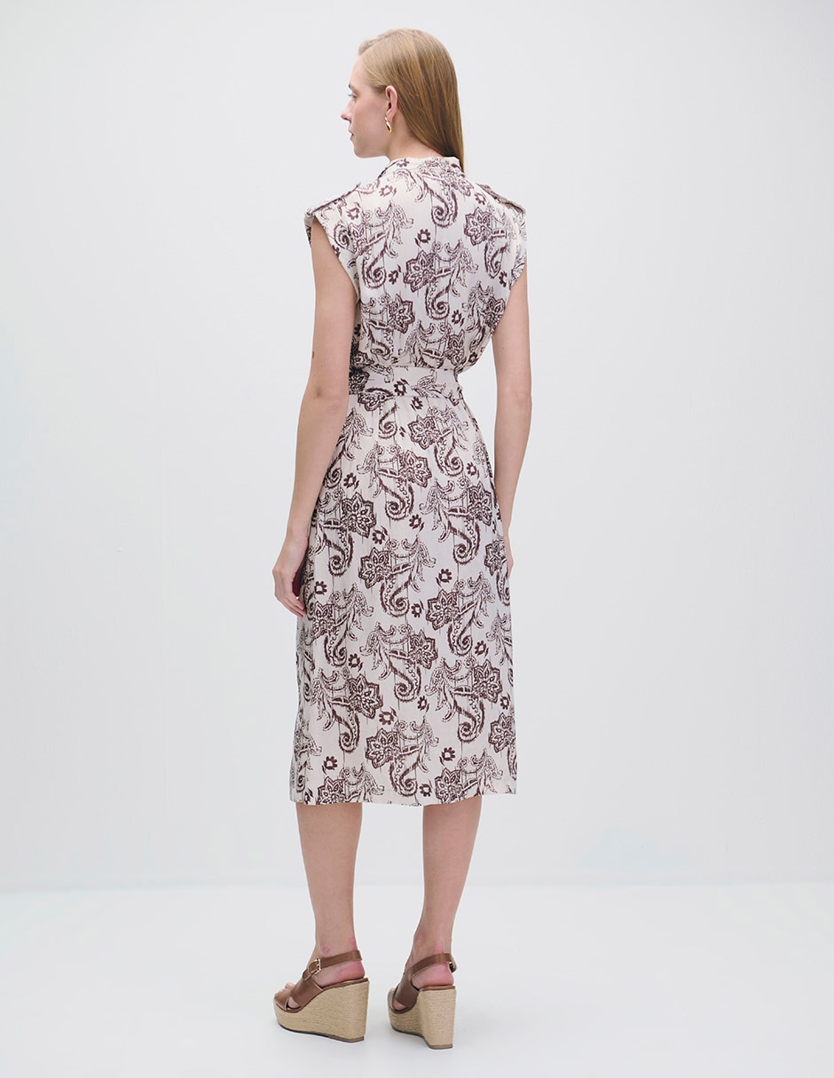 Vestido midi casual riva para mujer