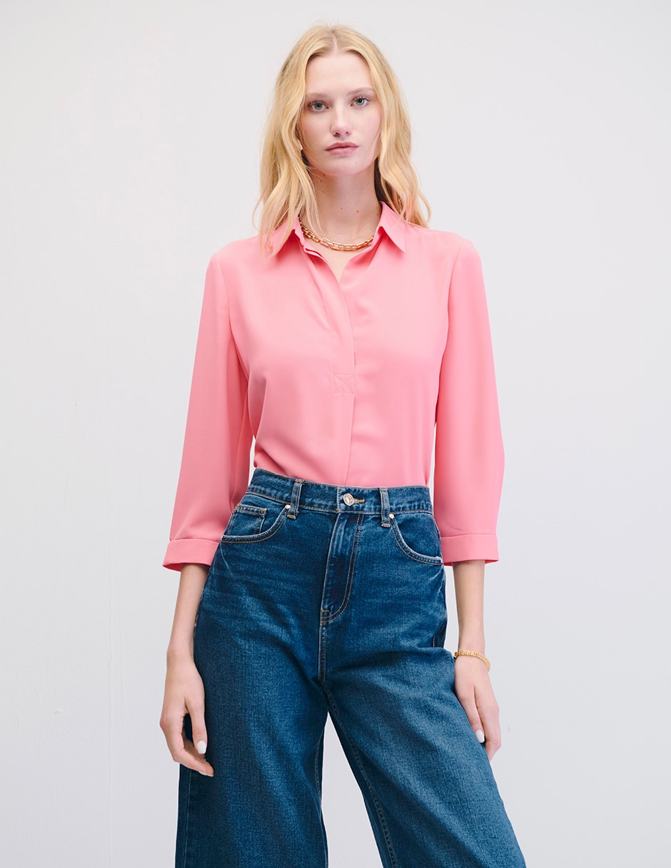 Blusa manga 3/4 para mujer 1
