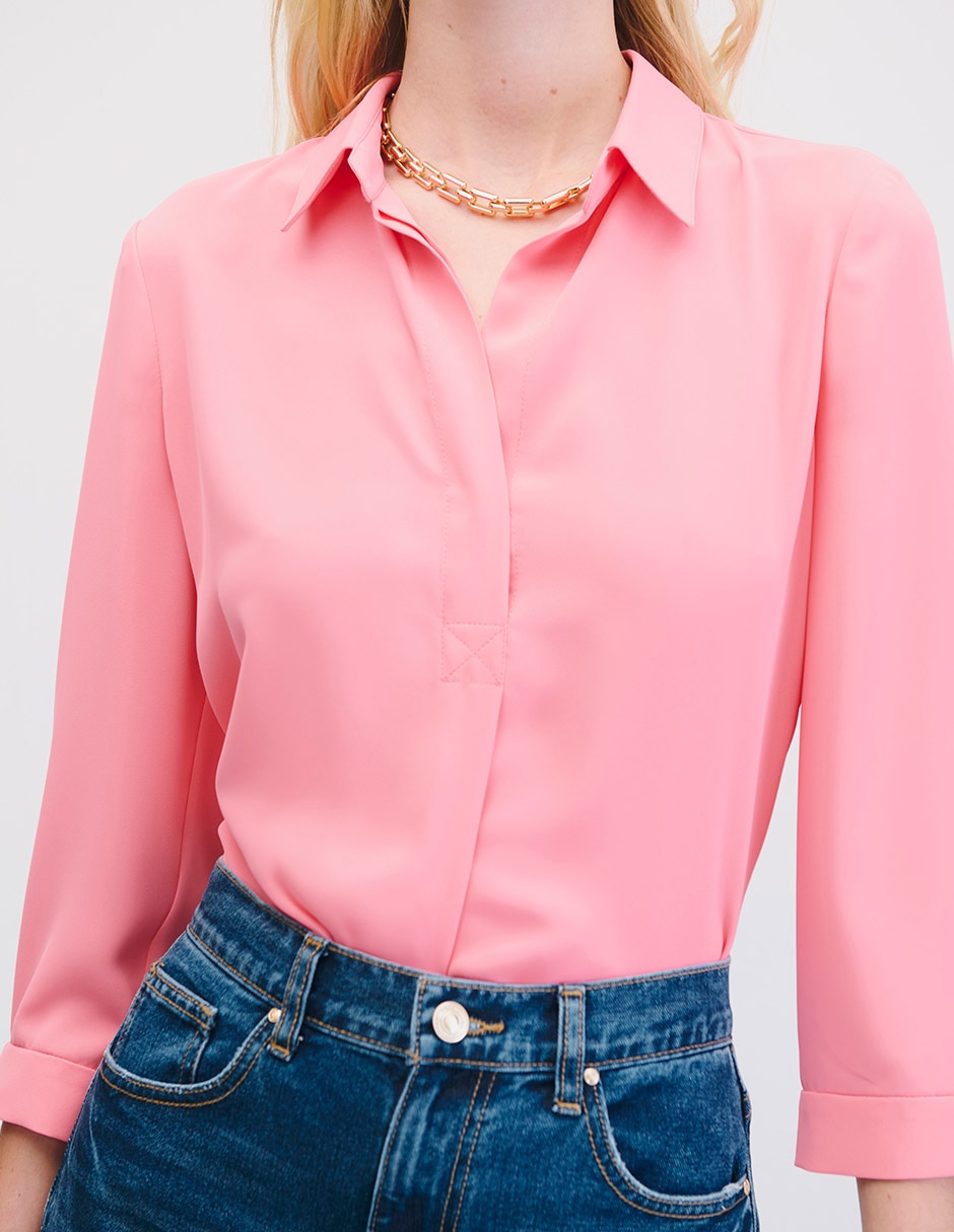 Blusa manga 3/4 para mujer 7
