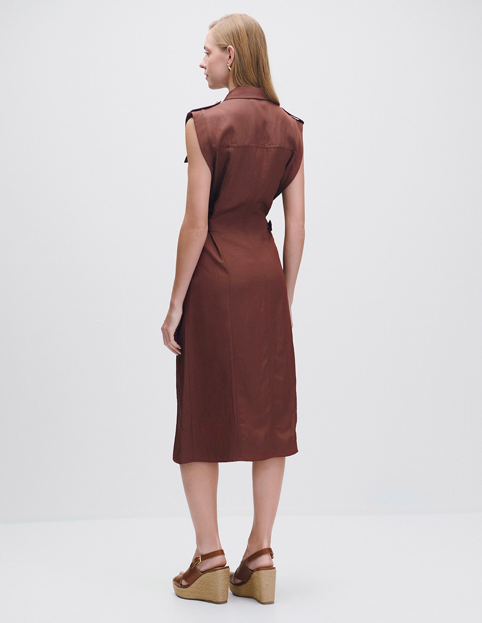 Vestido midi casual Julio para mujer