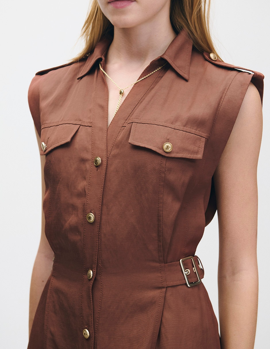 Vestido midi casual Julio para mujer