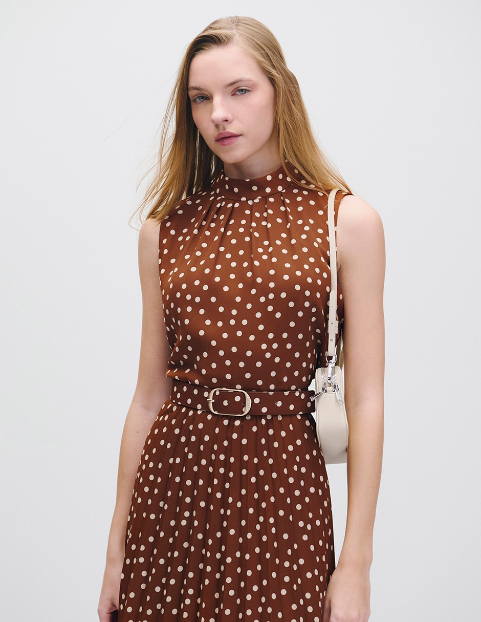 Vestido midi casual riva para mujer