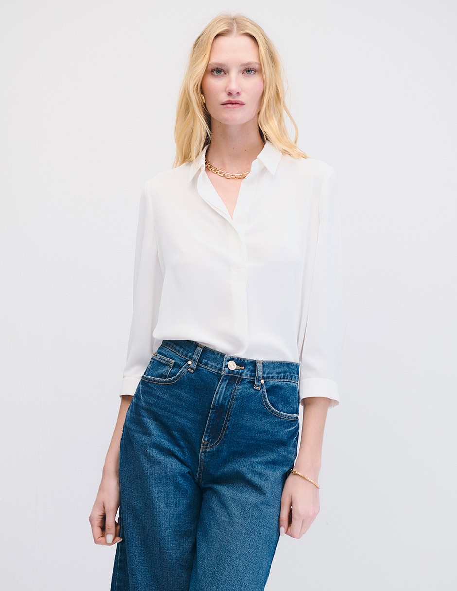 Blusa manga 3/4 para mujer 1