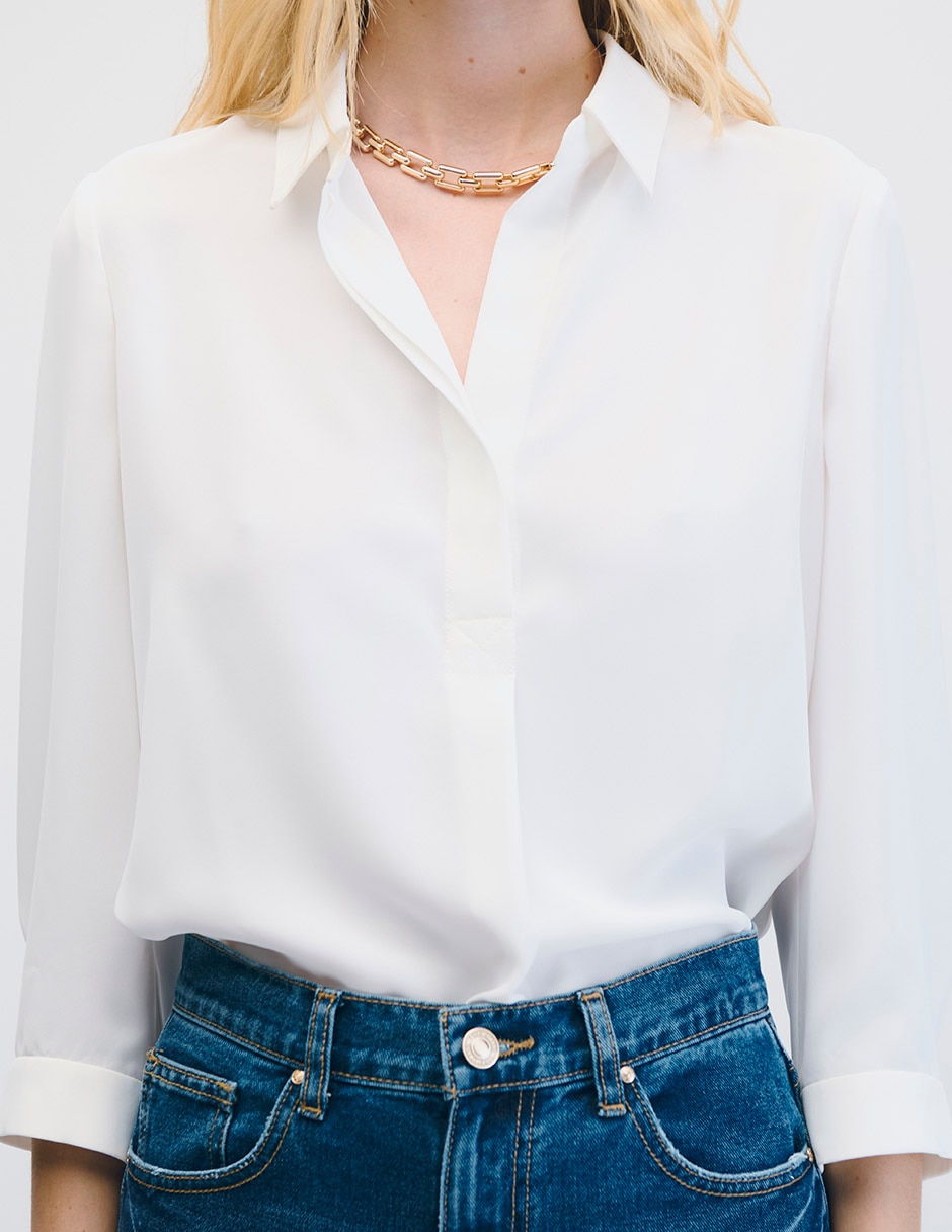 Blusa manga 3/4 para mujer 7