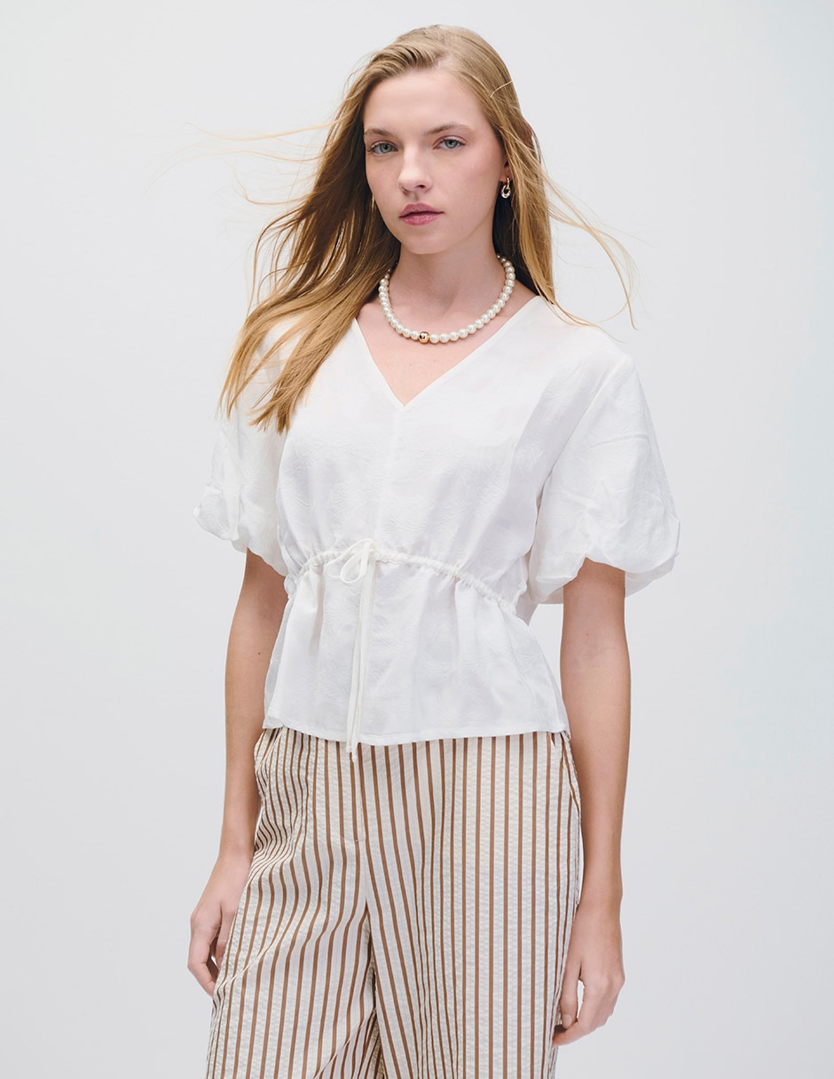 Blusa manga corta para mujer 1