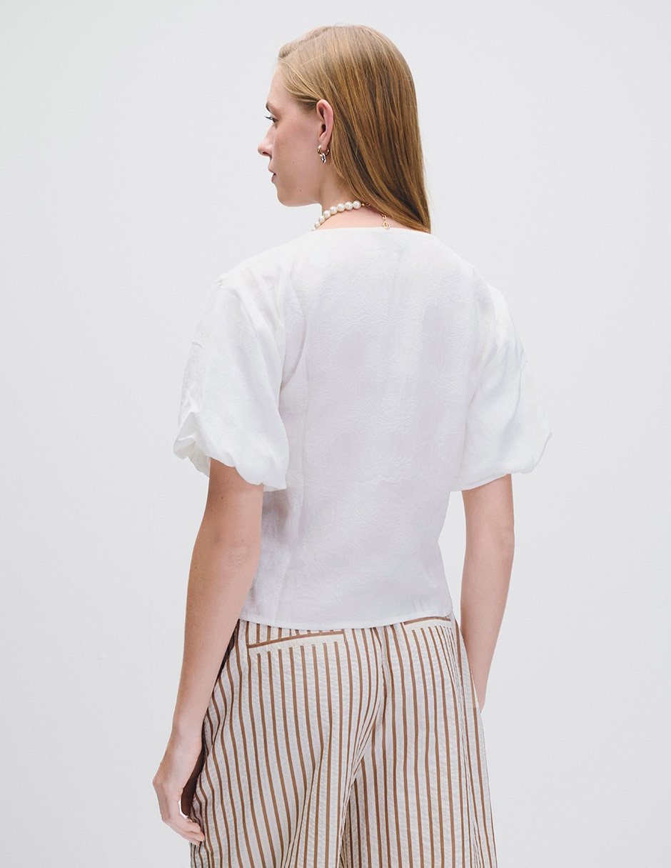 Blusa manga corta para mujer 6