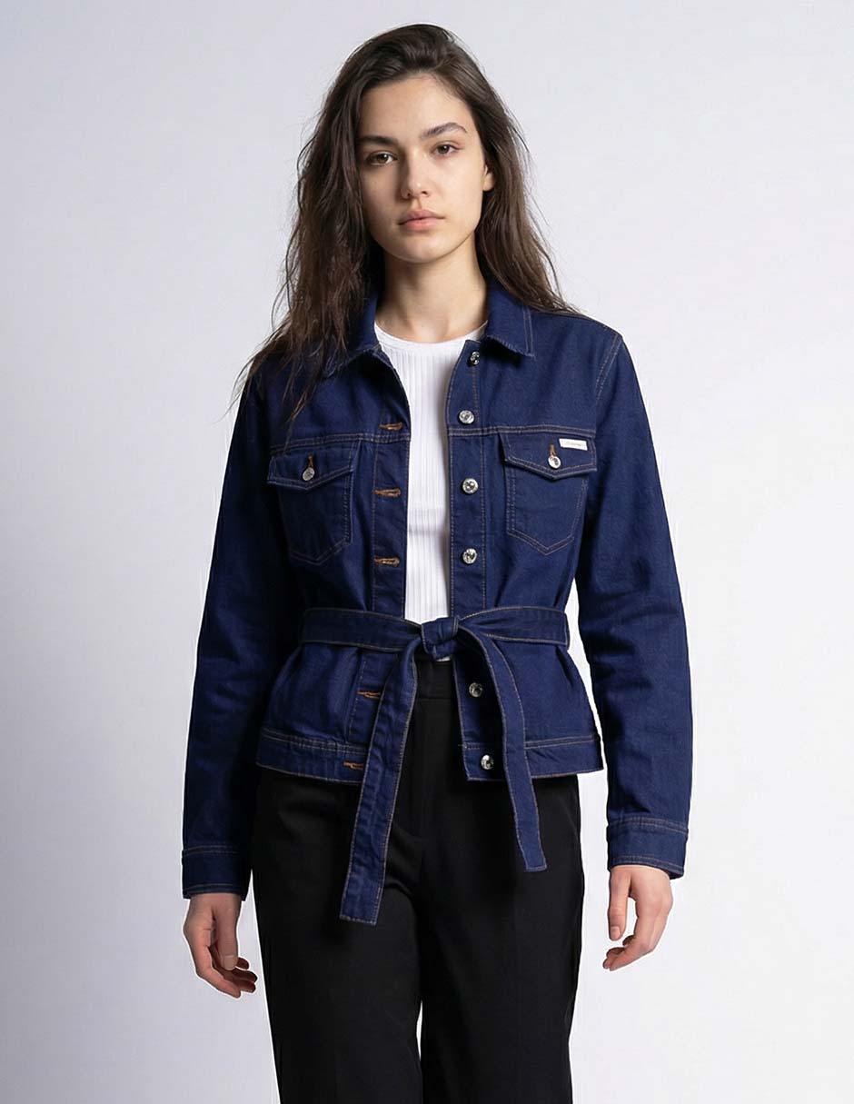 Chamarra denim de mezclilla para mujer