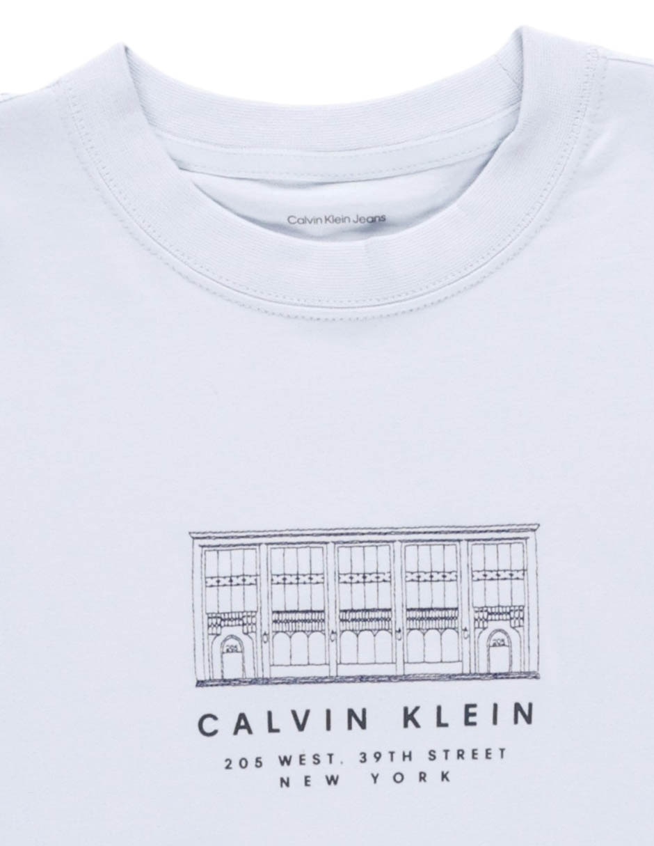 Playera manga corta Ck cuello redondo para mujer