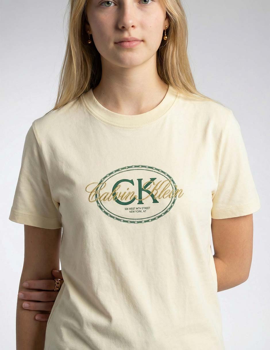 Playera "manga" corta sin familia o colección "cuello" redondo "para mujer" 8