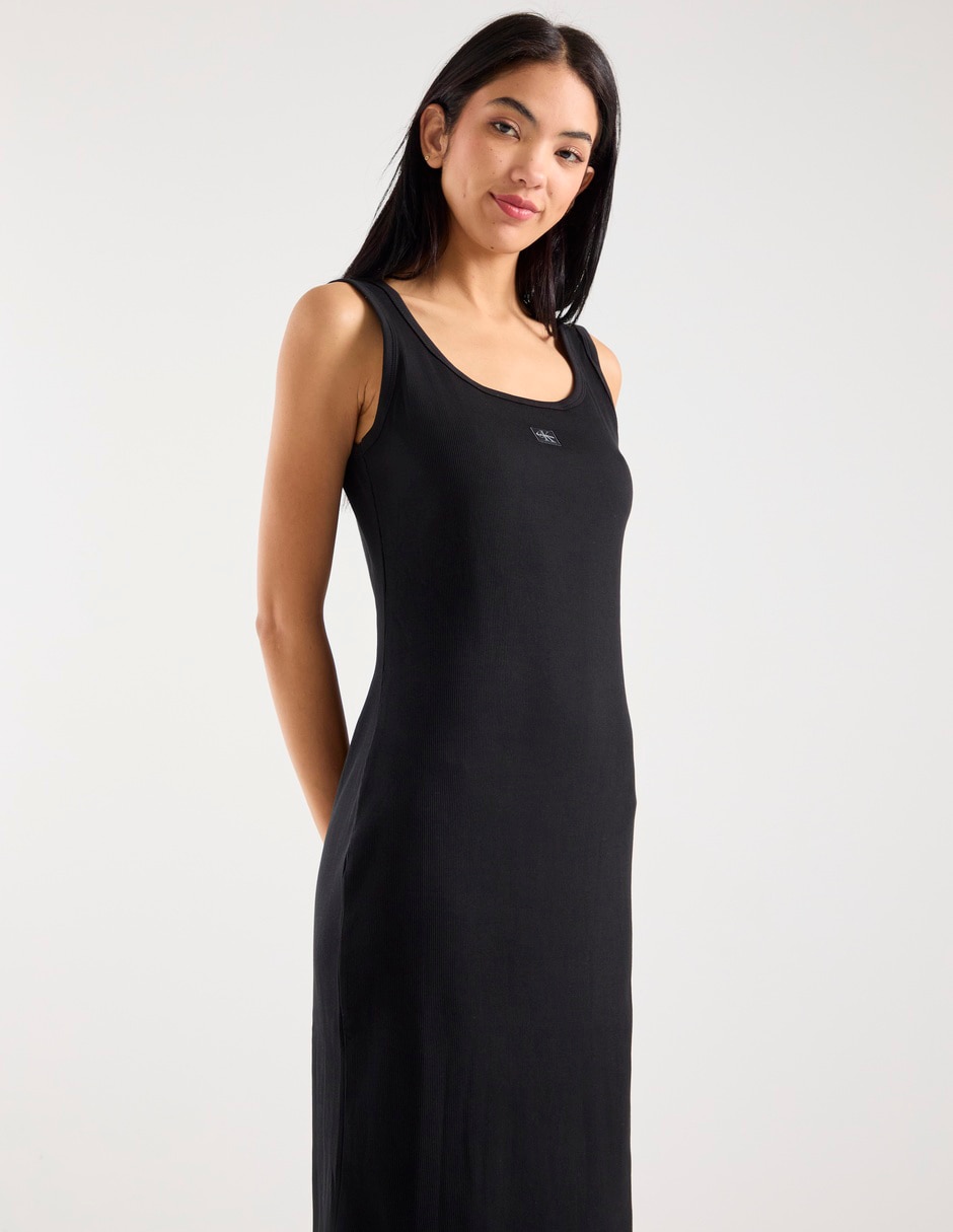 Vestido midi casual calvin klein para mujer