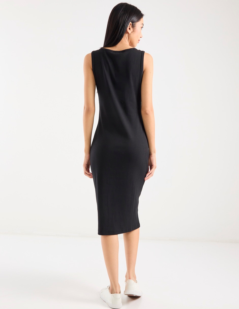 Vestido midi casual calvin klein para mujer