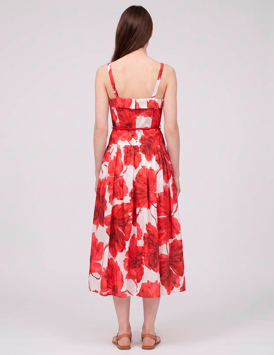 Vestido midi casual Karl Lagerfeld Paris para mujer