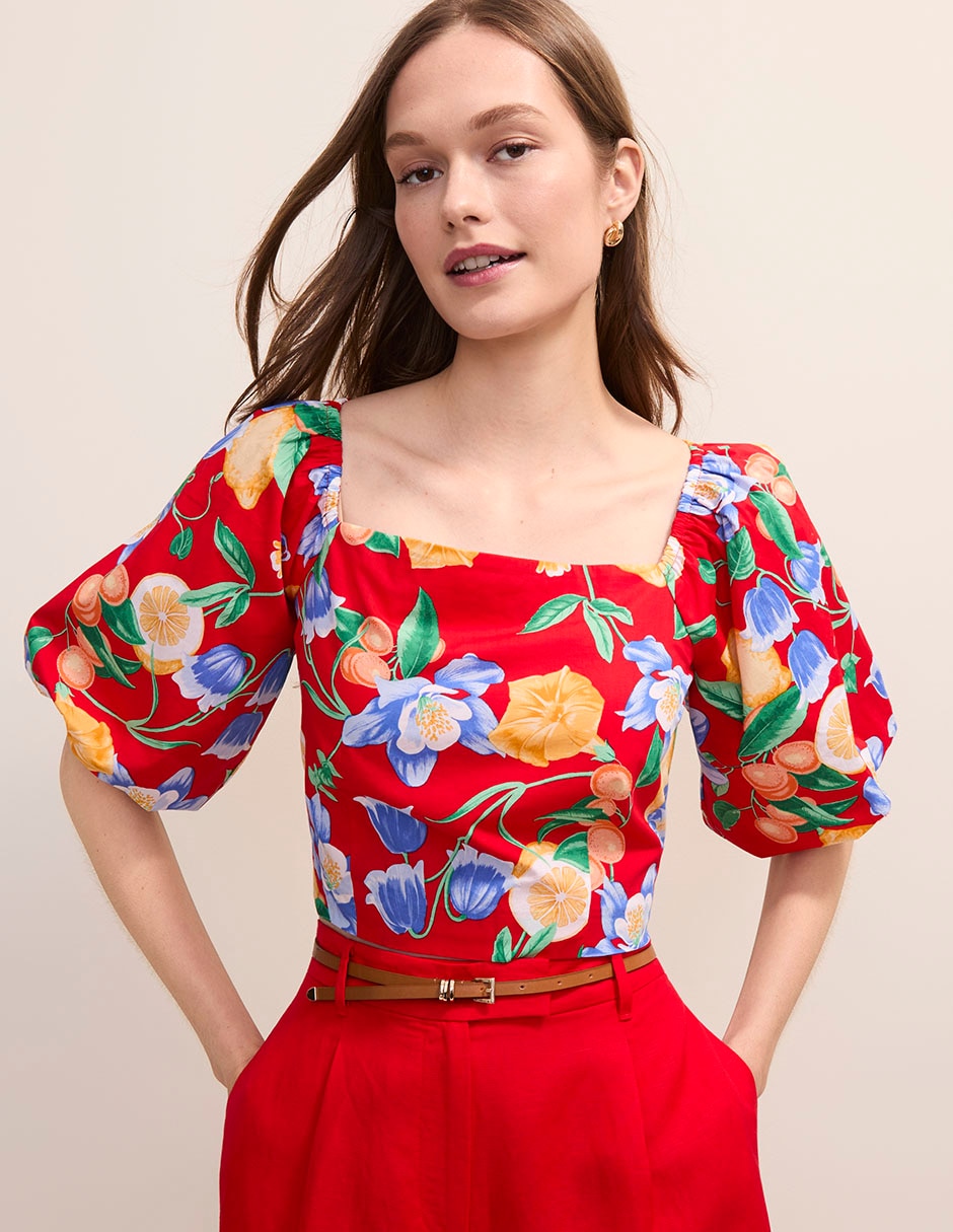 Blusa de algodón para mujer
