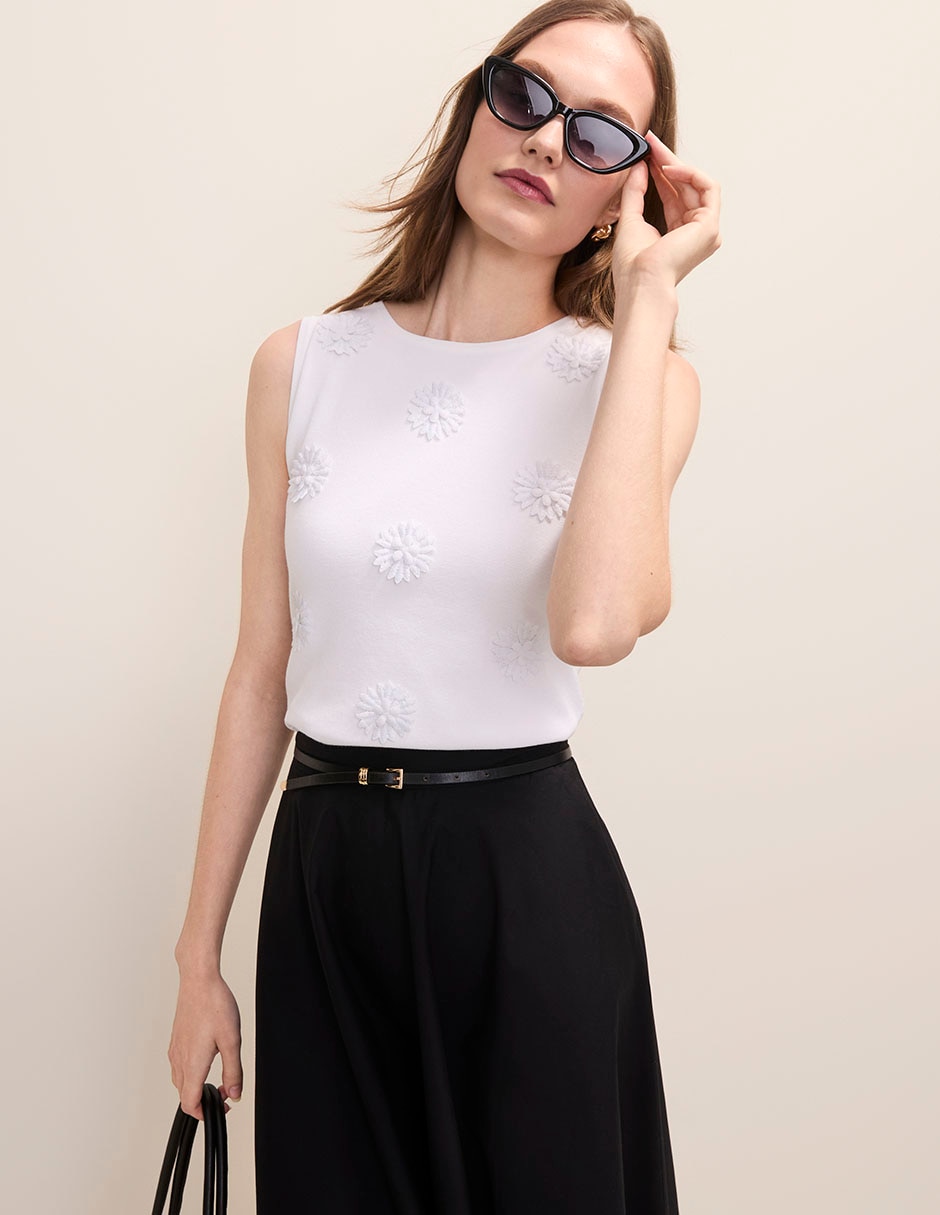Top Ann Taylor de algodón para mujer