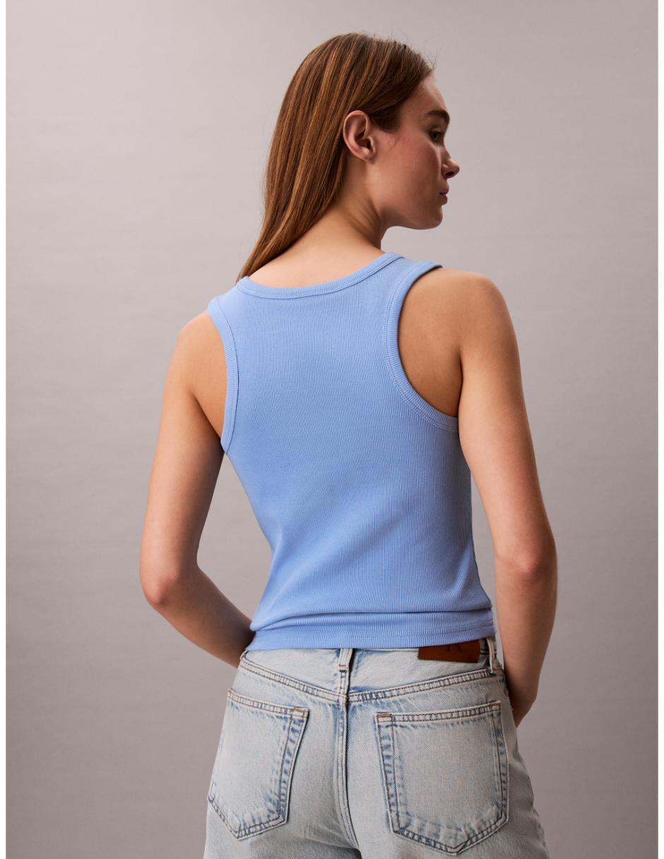 Top Calvin Klein cuello redondo tirante ancho
