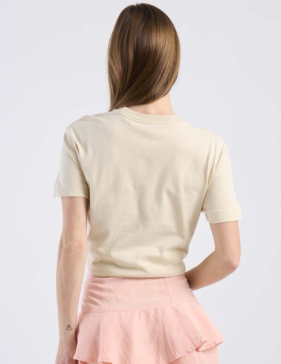 Playera manga corta Guess cuello redondo para mujer