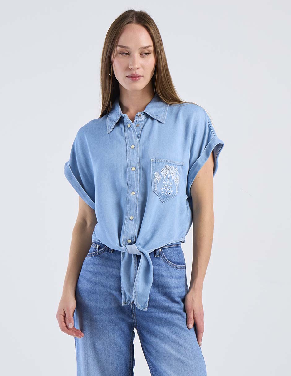 Blusa manga corta para mujer 2