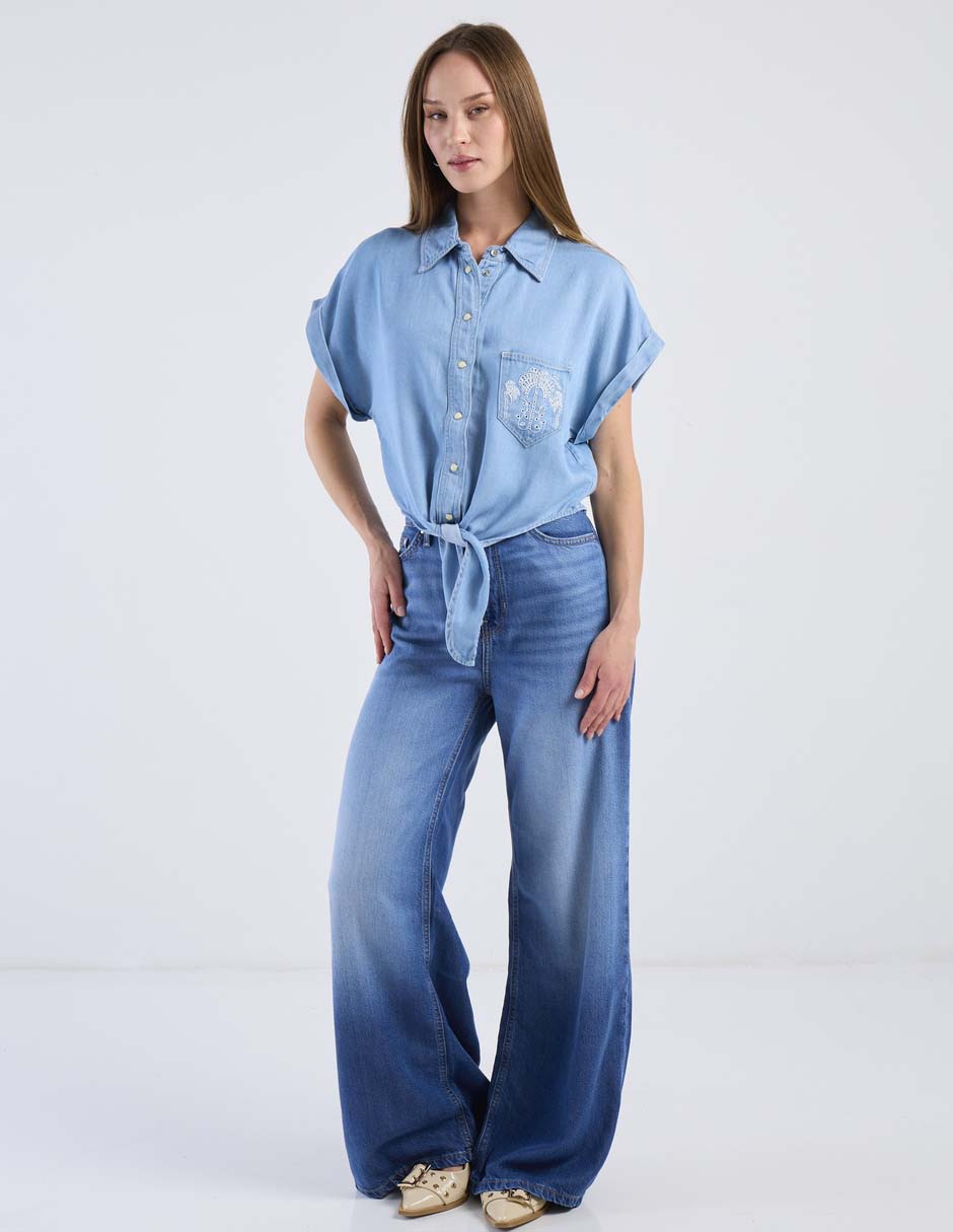 Blusa manga corta para mujer 3
