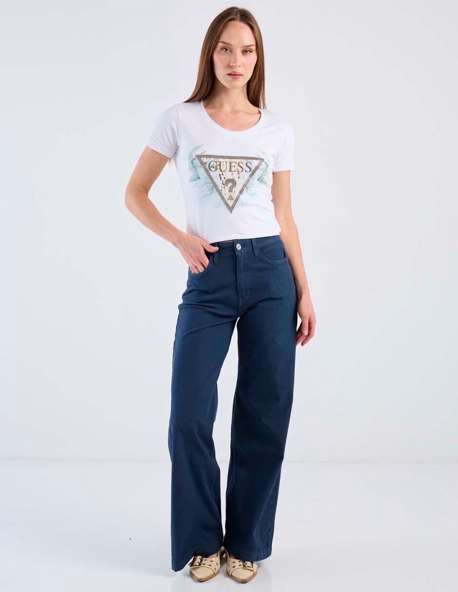 Playera manga corta cuello redondo para mujer 3