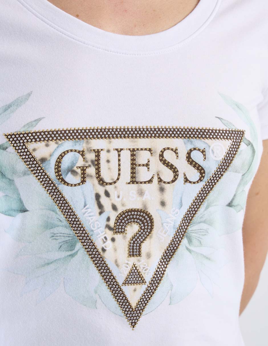 Playera manga corta cuello redondo para mujer 5
