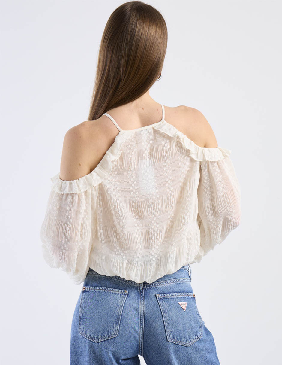 Blusa Guess manga larga para mujer