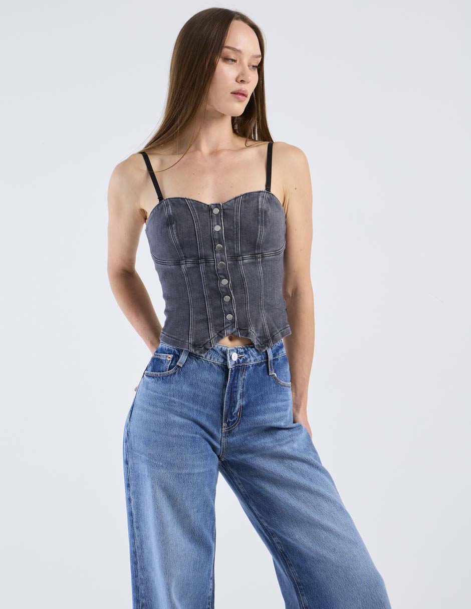 Blusa sp26 'manga' sin manga 'para mujer'