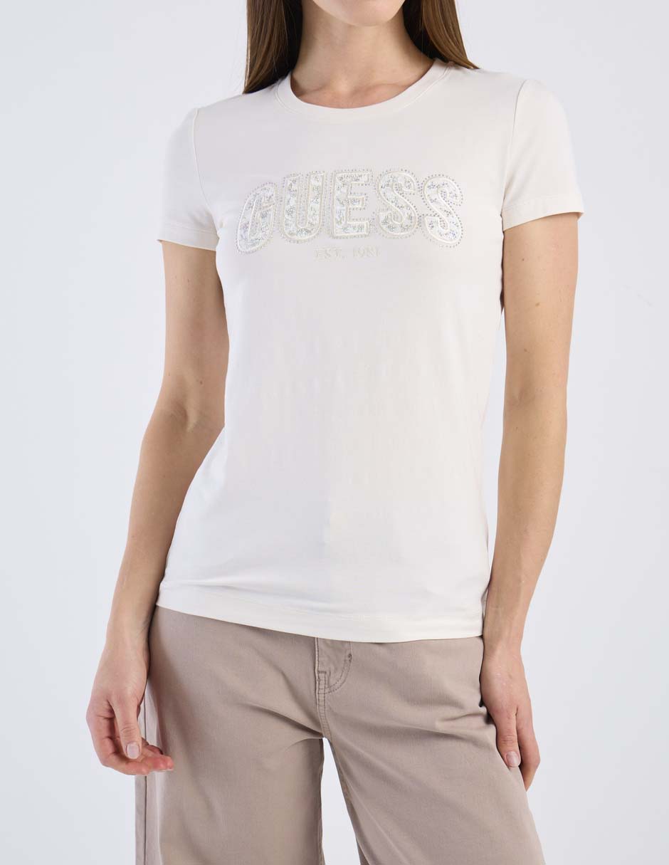 Playera manga corta cuello redondo para mujer 7