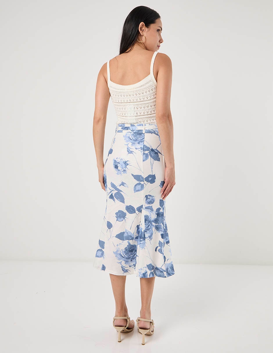 Falda medio guess a la cintura