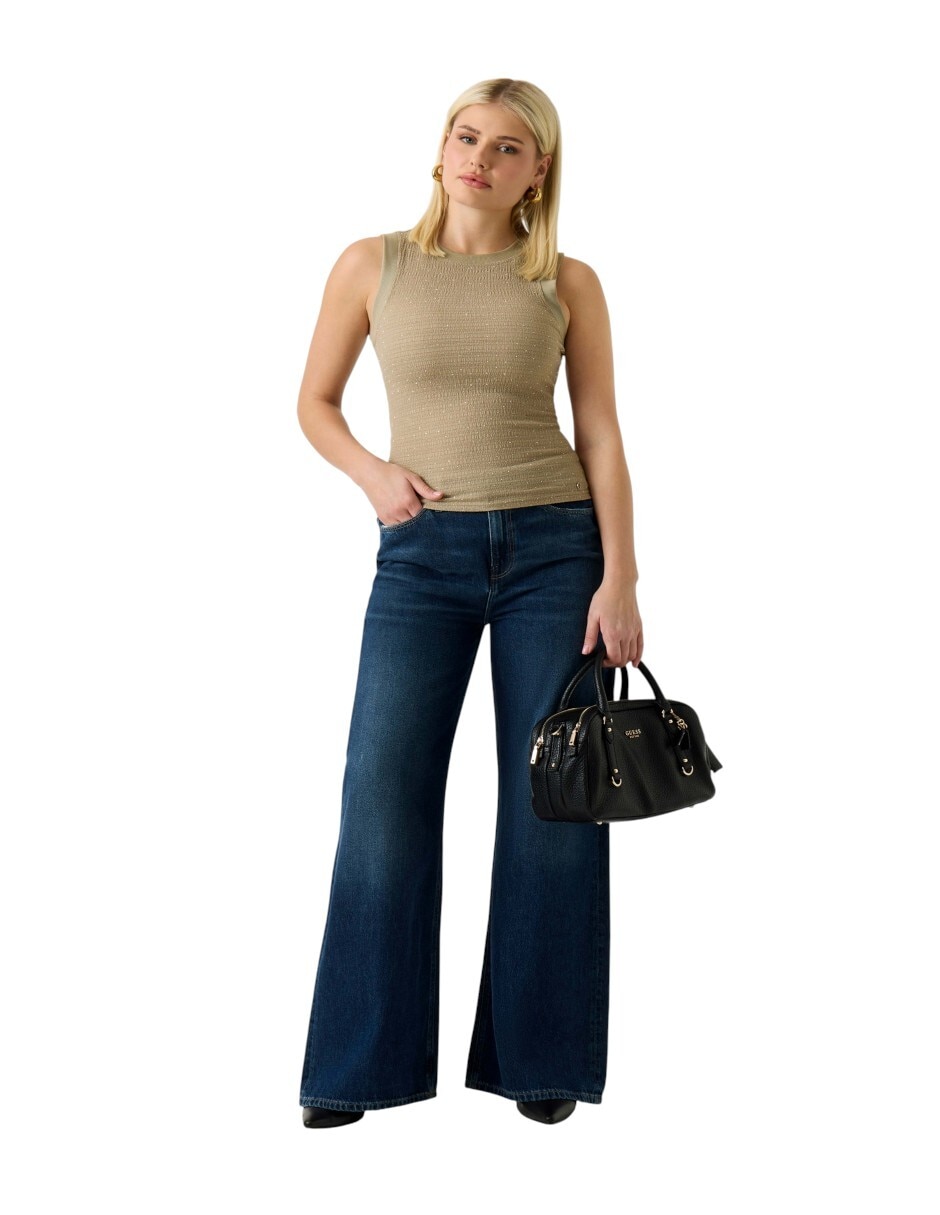 Top Guess cuello redondo