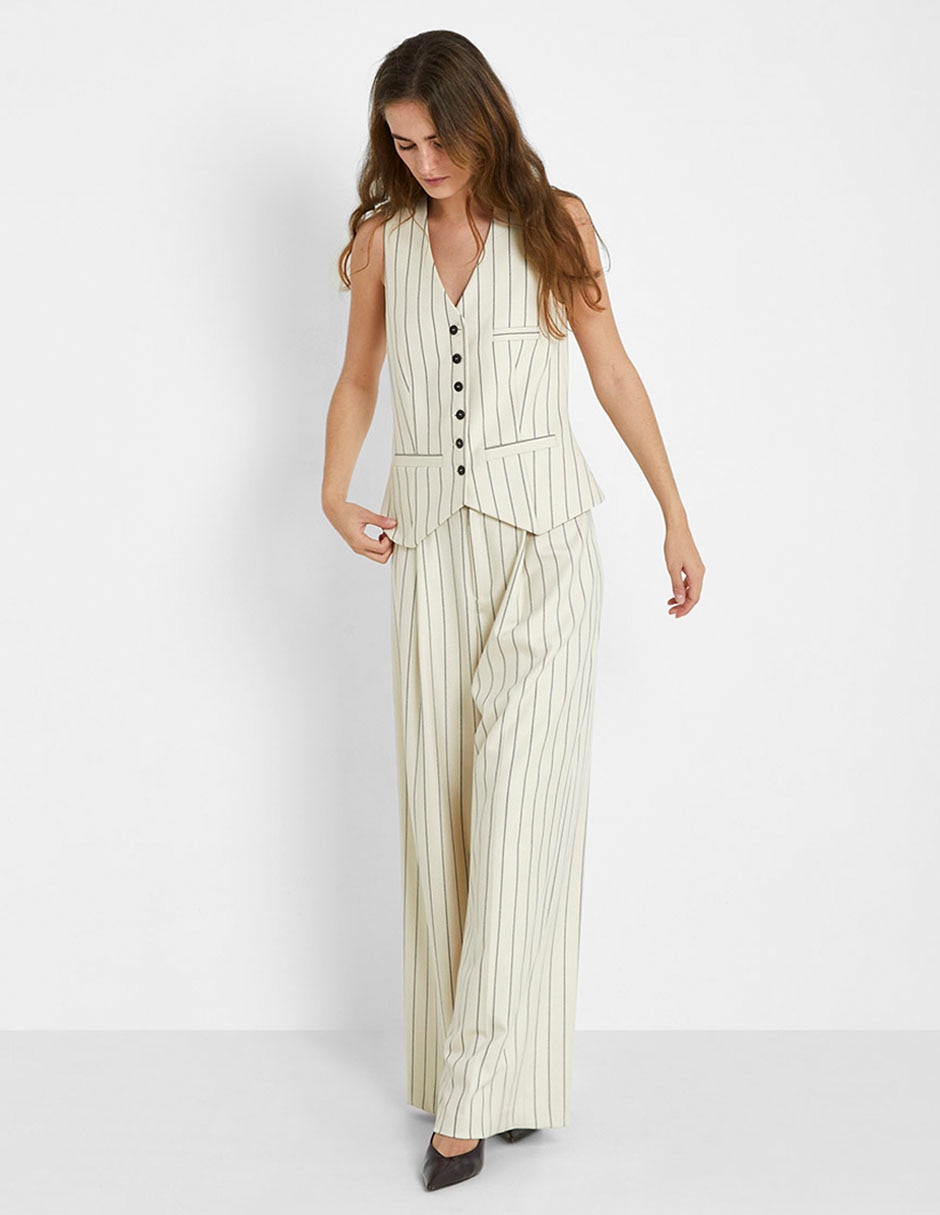 Pantalón de vestir amplio para mujer 3
