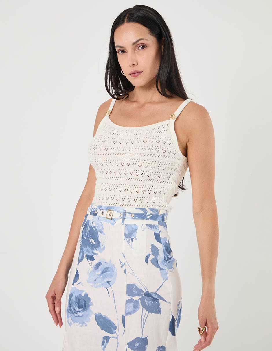 Suéter cuello cuadrado para mujer 2