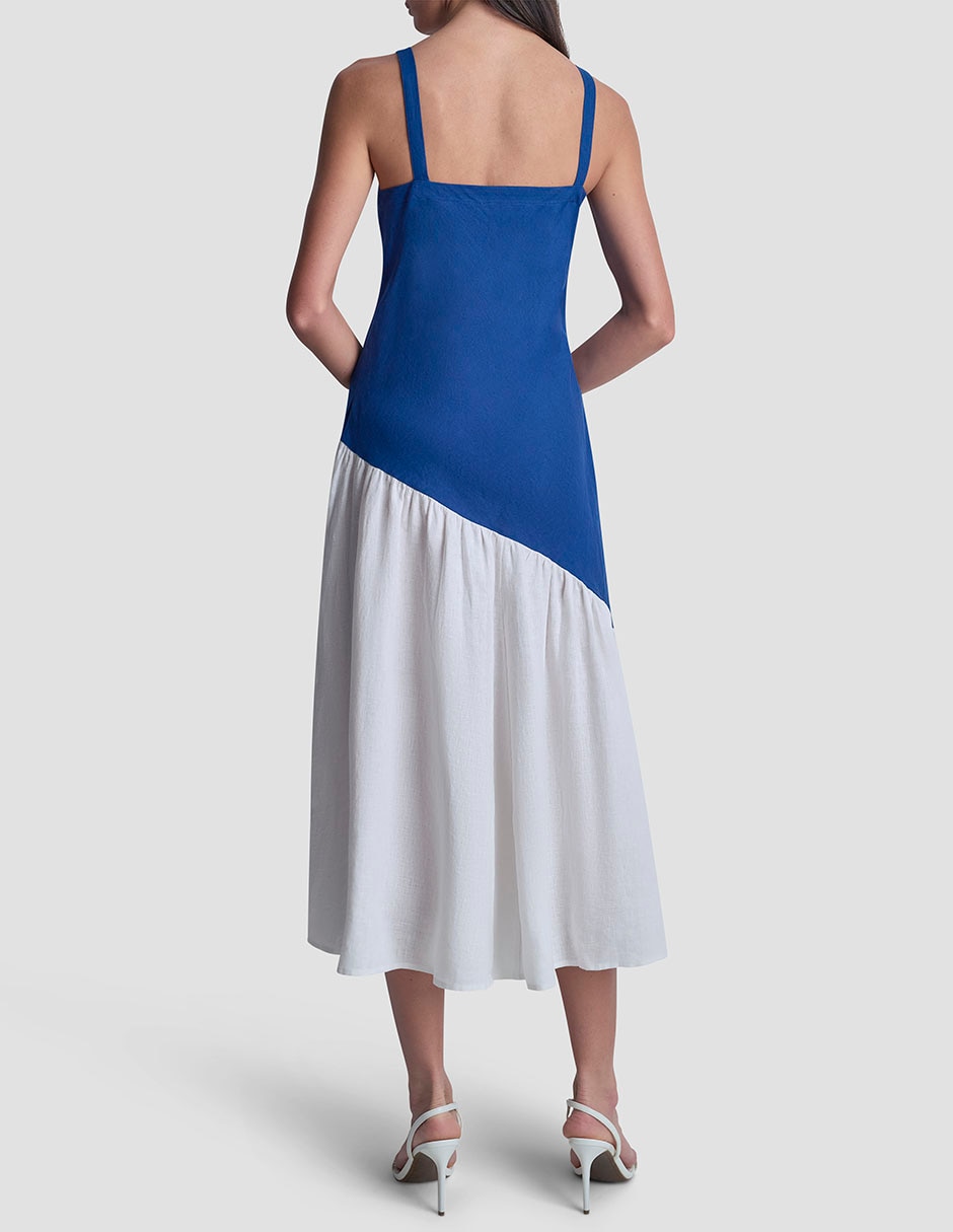 Vestido largo casual dkny para mujer