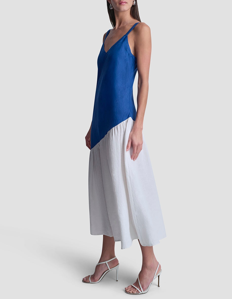 Vestido largo casual dkny para mujer