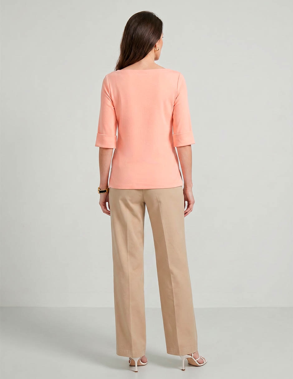 Blusa Lauren Ralph Lauren manga al codo para mujer